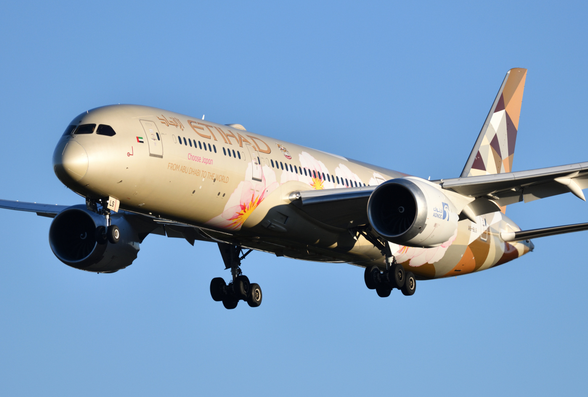 ETIHAD AIRWAYS エティハド 787-10 ワーナー・ブラザース ETIHAD