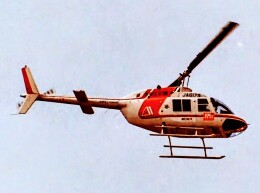 朝日航洋 ベル 206B ジェットレンジャーII 航空フォト(飛行機 写真