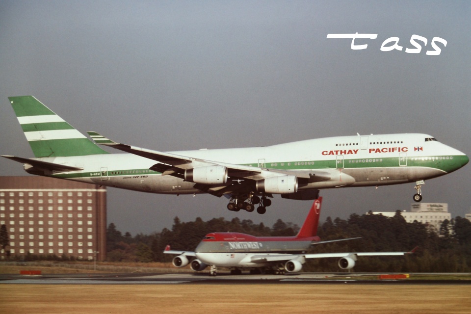 航空写真(フォト・画像)：キャセイパシフィック航空 Boeing 747-400 B