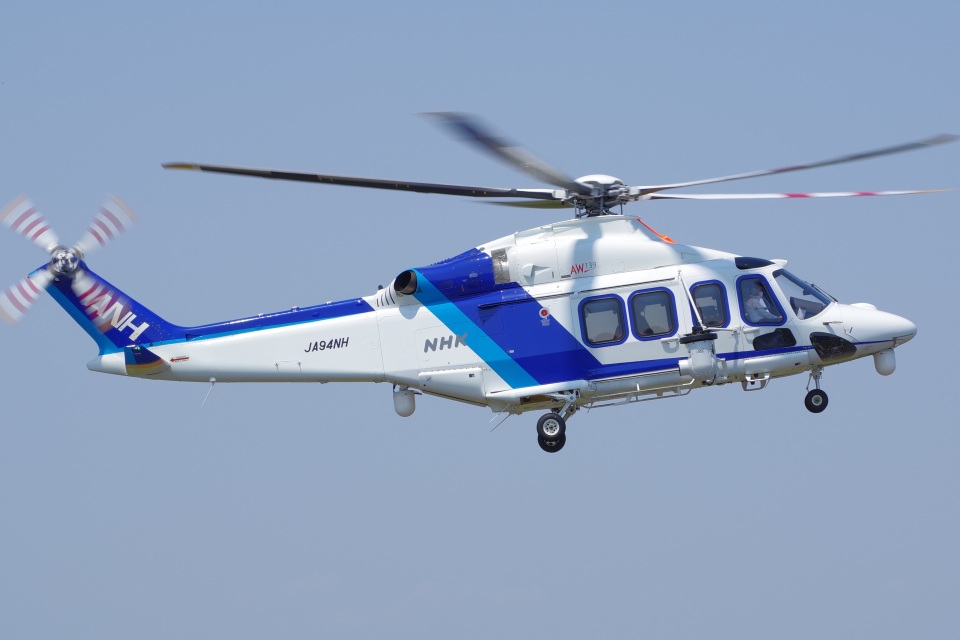 オールニッポンヘリコプター Leonardo AW139 JA94NH 仙台空港 航空