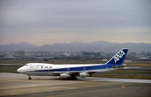ボーイング747 ジャンボジェット 宮崎空港 航空フォト(飛行機 写真