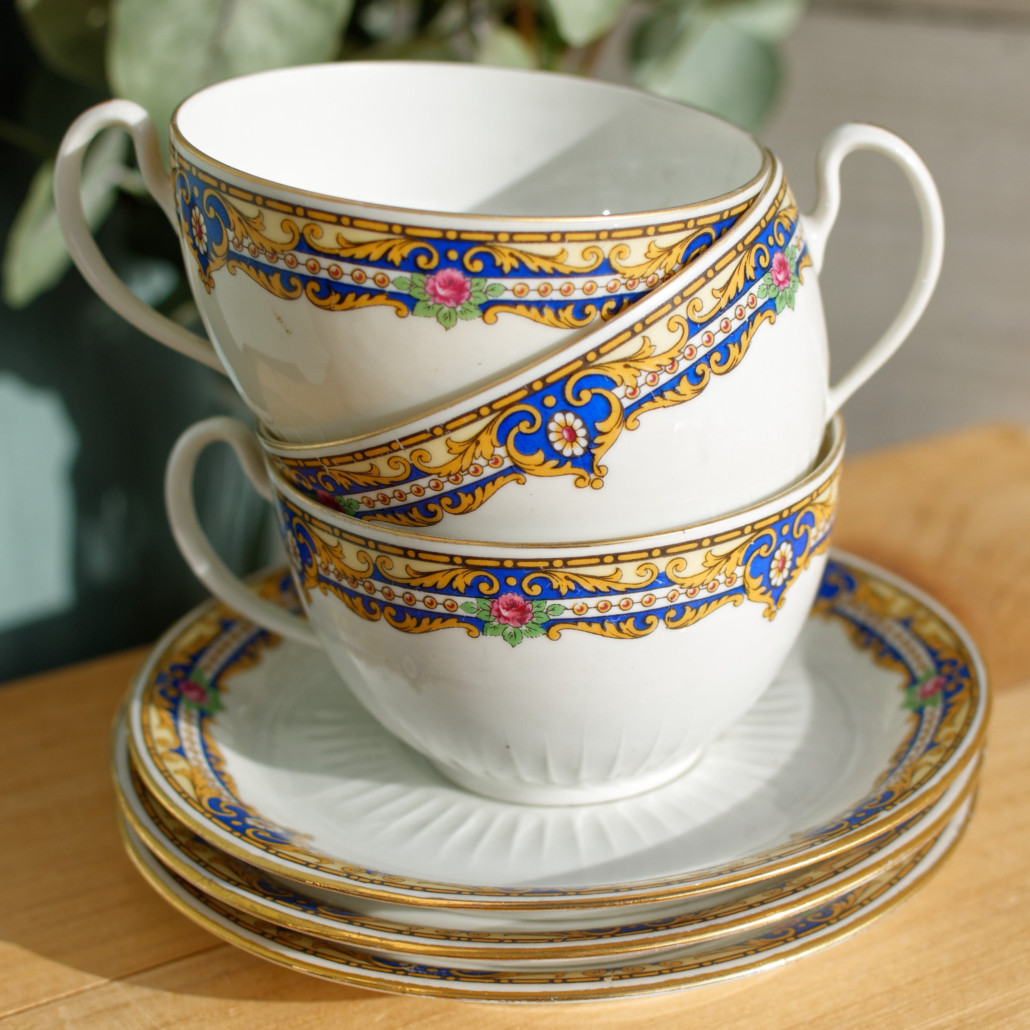 1920s ~ C&P LIMOGES France ~ French Antique Fine Porcelain Cups