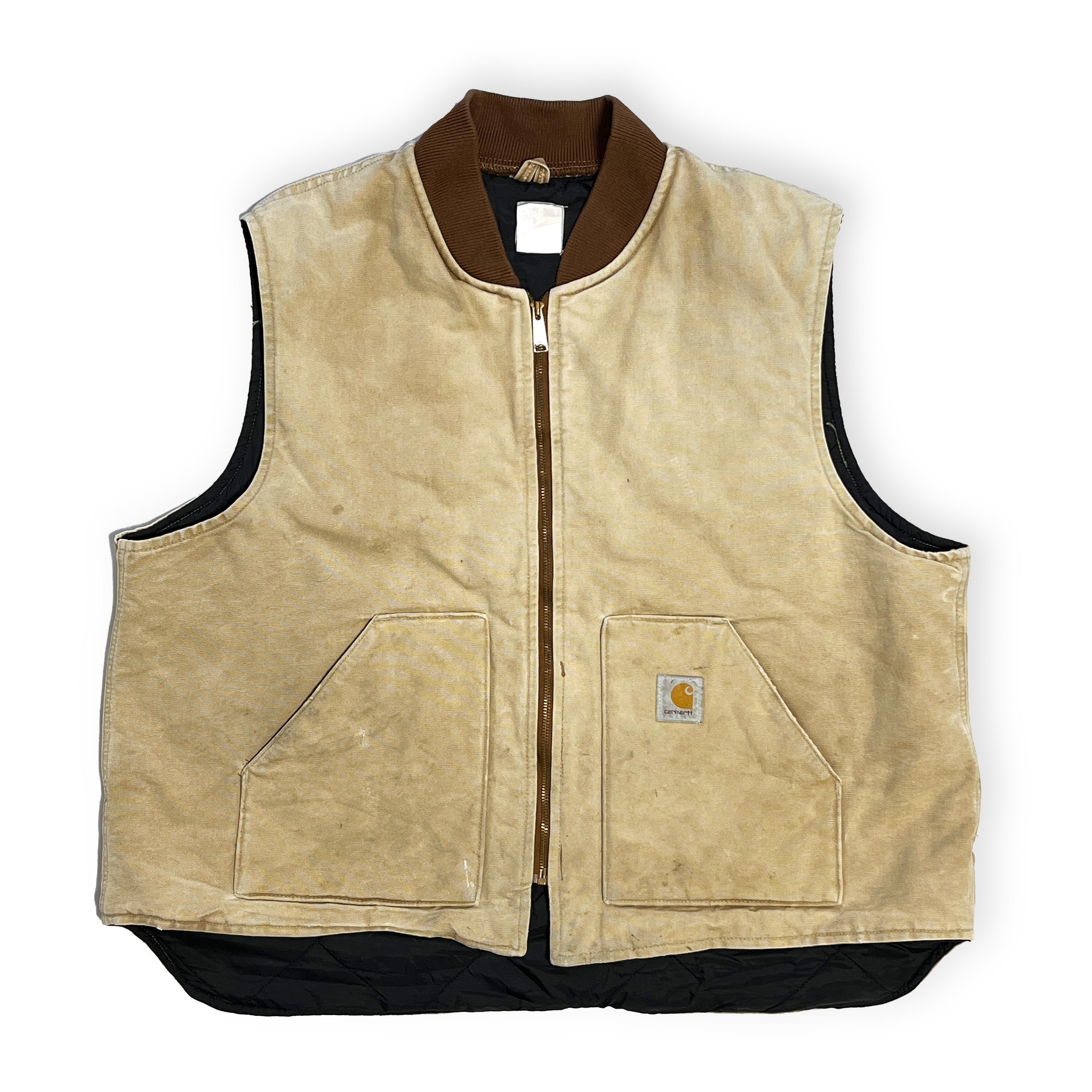 16 Carhartt ダックベスト ベージュ Size (XXL)位 ビッグサイズ！ – frgeek