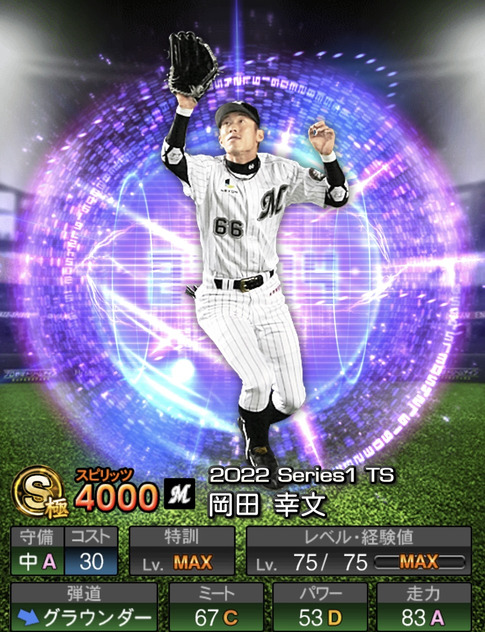プロスピA】岡田幸文 2022 シリーズ1 TS（タイムスリップ）の評価