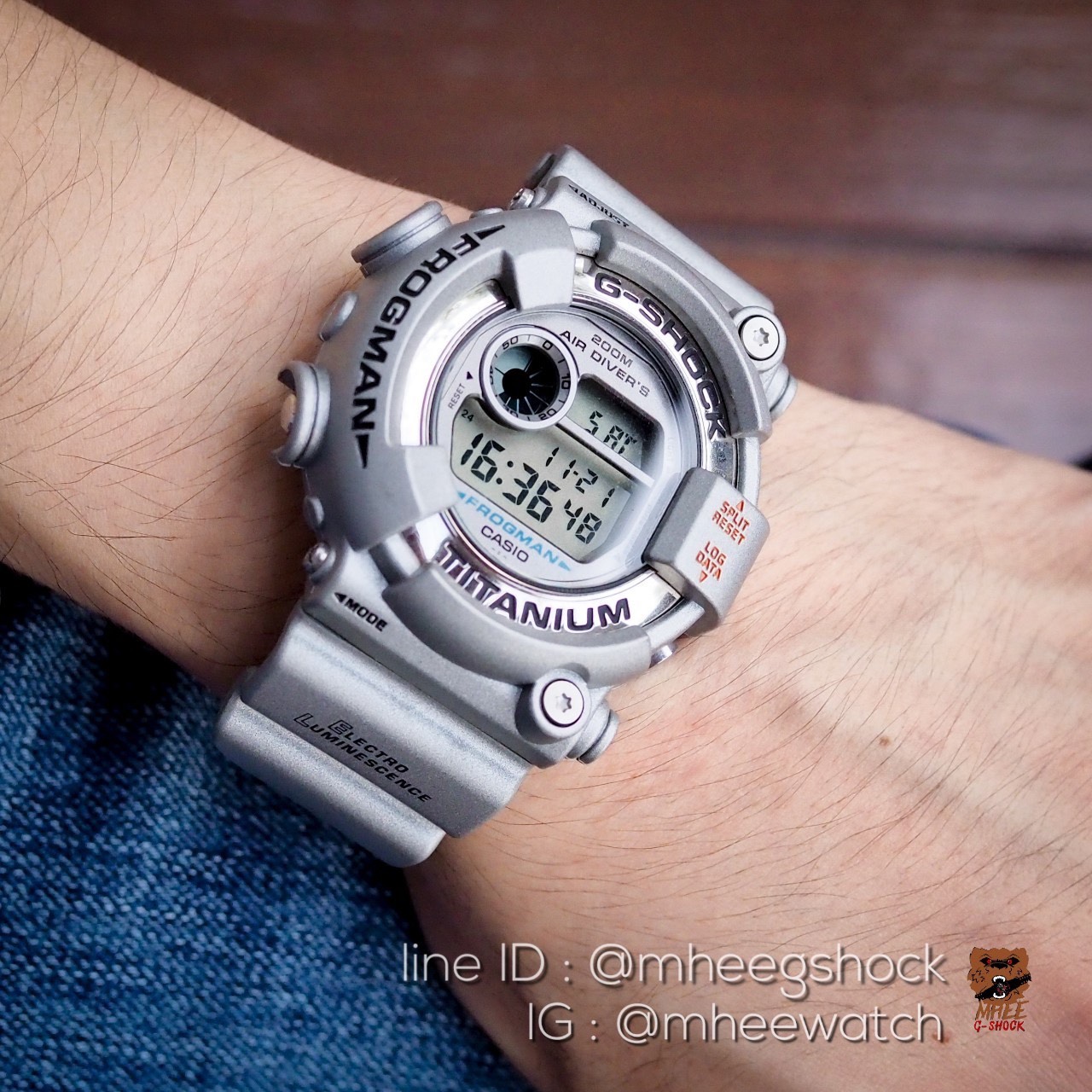 Limited Dw-8201GF-8 Frogman Men of Silver (Japan Only
