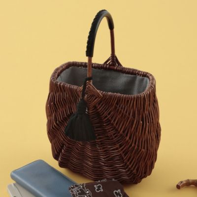 Pale Jute(ペール ジュート)のweekend basket（Large）＋別色タッセル