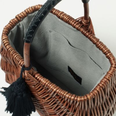 Pale Jute(ペール ジュート)のweekend basket（Large）＋別色タッセル