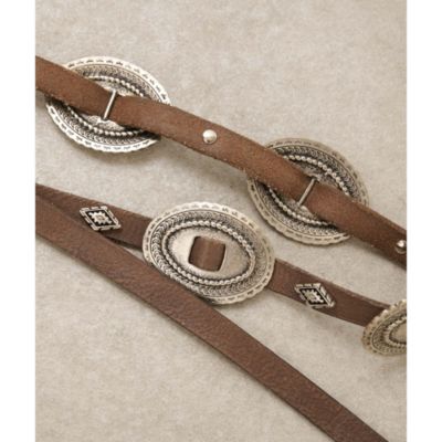 Whim Gazette(ウィム ガゼット)の【Puntovita】コンチョ細ベルト通販