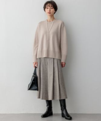 23区(ニジュウサンク)のシルクネップヘリンボーン ガウチョ パンツ通販