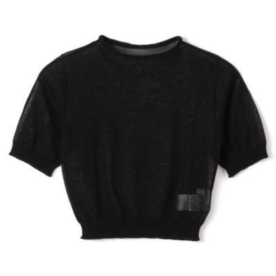 AMOMENTO(アモーメント)のSHEER CROPPED KNIT通販 | 集英社HAPPY PLUS