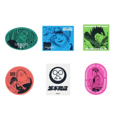 SAKAMOTO DAYS(サカモトデイズ)の『SAKAMOTO DAYS』ステッカー6枚