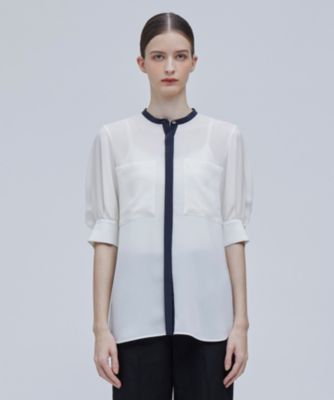 BEIGE，(ベイジ)のSIBYLLE / 配色カラーパフスリーブブラウス通販