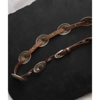 Whim Gazette(ウィム ガゼット)の【Puntovita】コンチョ細ベルト通販