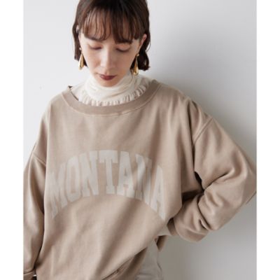 Whim Gazette(ウィム ガゼット)のピグメントロゴウラケプルオーバー