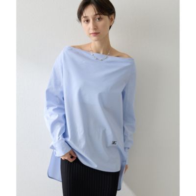 Whim Gazette(ウィム ガゼット)のブロードオフショルダーブラウス通販