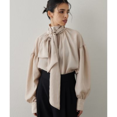 Whim Gazette(ウィム ガゼット)のシルキーボウタイブラウス通販