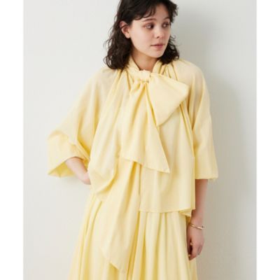 Whim Gazette(ウィム ガゼット)の製品染めボウブラウス通販 | 集英社