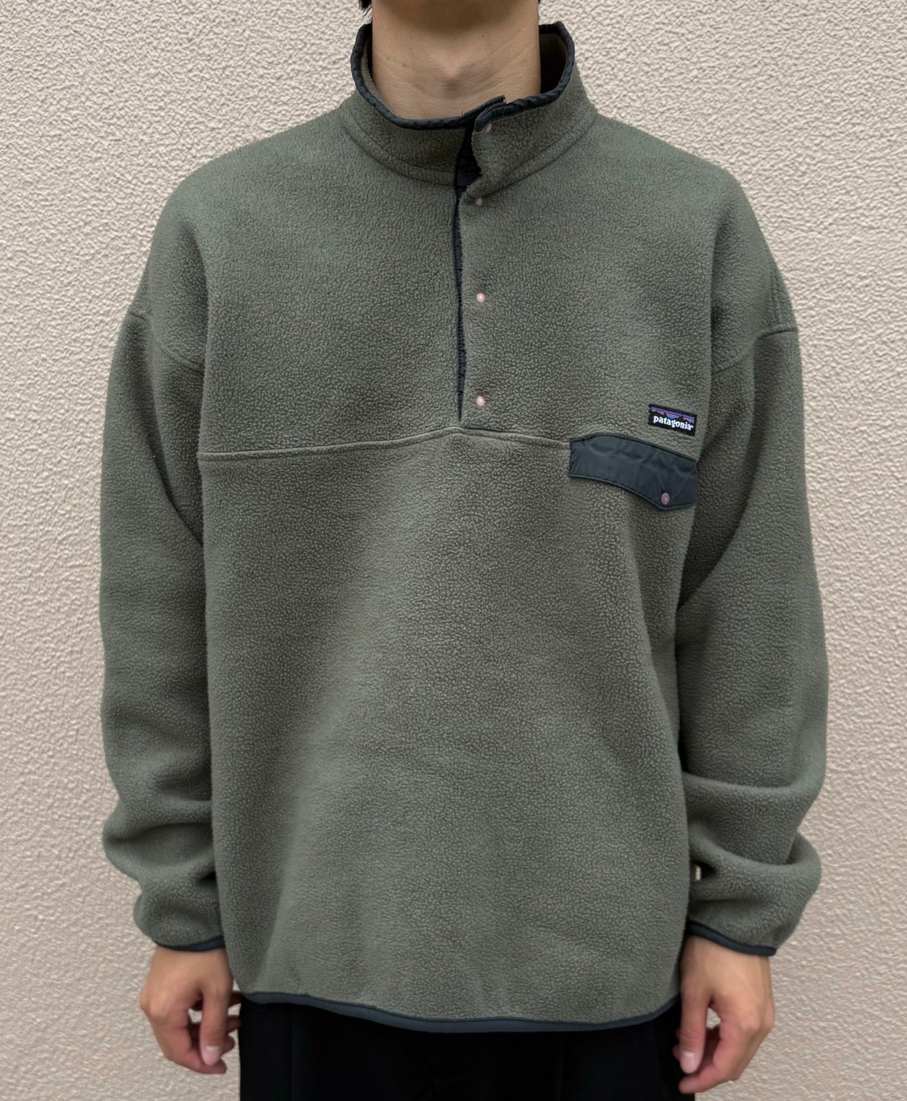 90's PATAGONIA「SYNCHLLA Snap-T」USA製 雪なしタグ フリースプル