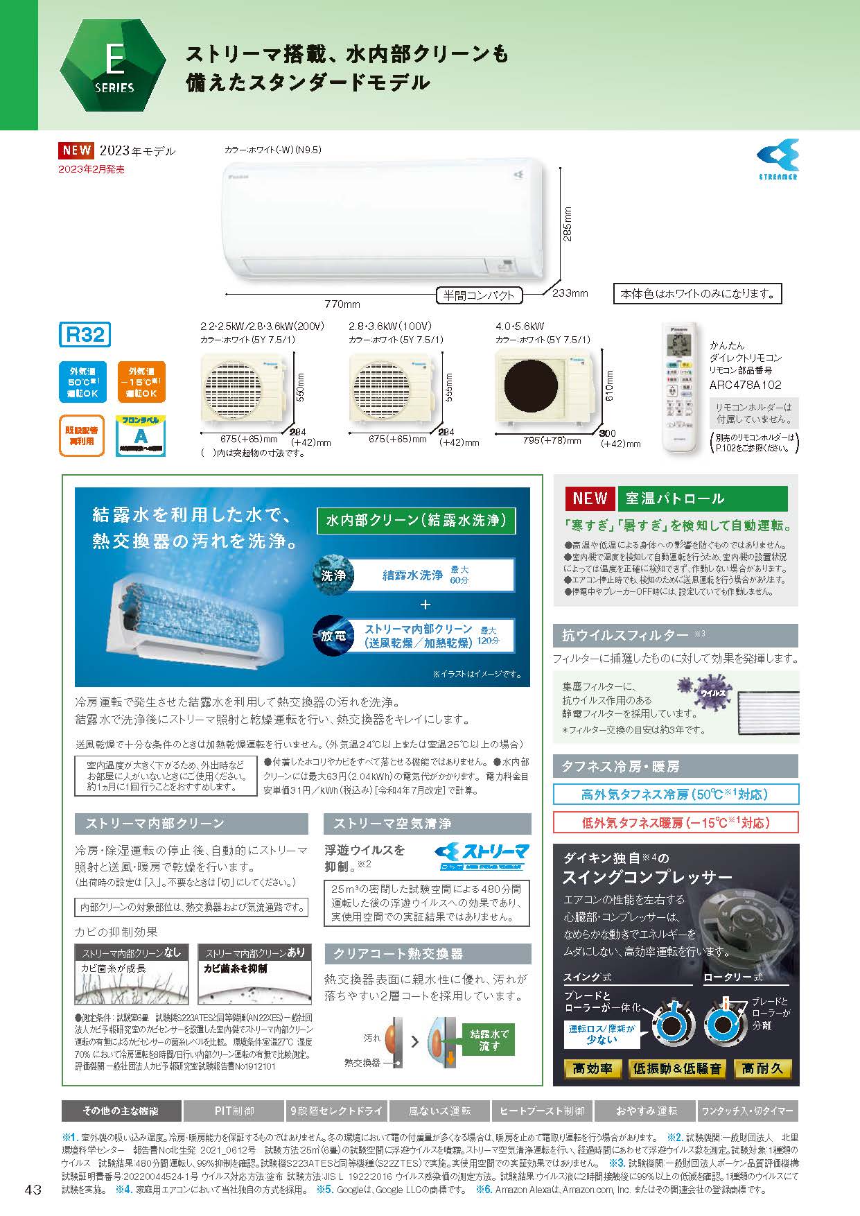 S253ATES-Wダイキン(8畳用)(ダイキンエアコン旧機種。量販店モデル