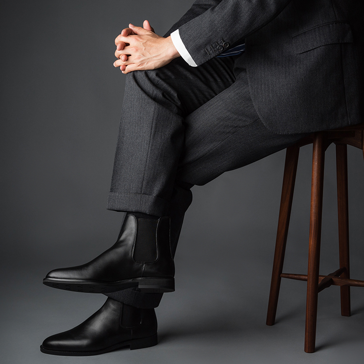 三陽山長】サイドゴアレインブーツ 防水 誠十郎 | 藤巻百貨店