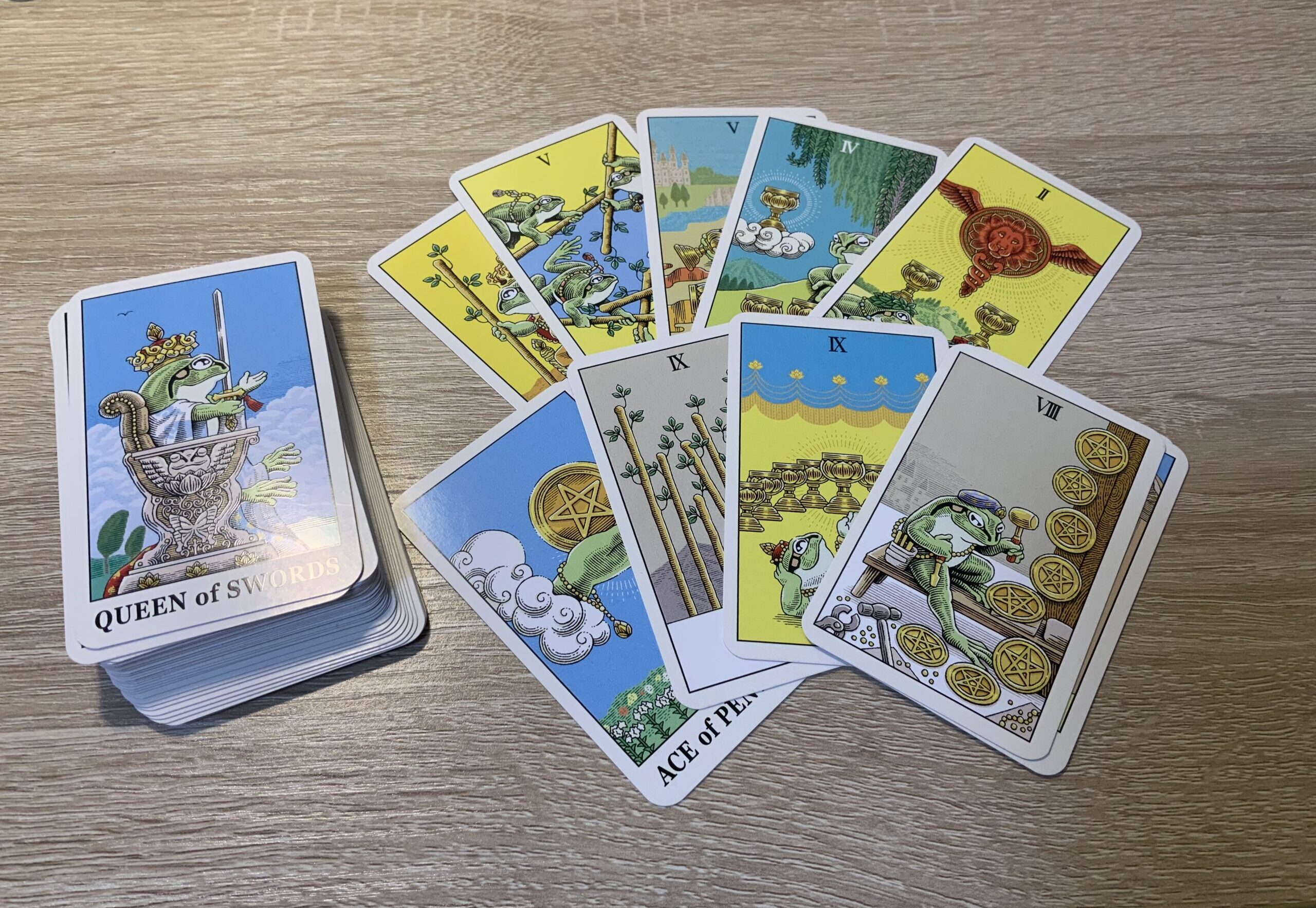 カエルのタロットカード｜ケロットカード小アルカナ編 - 福井かえる道。