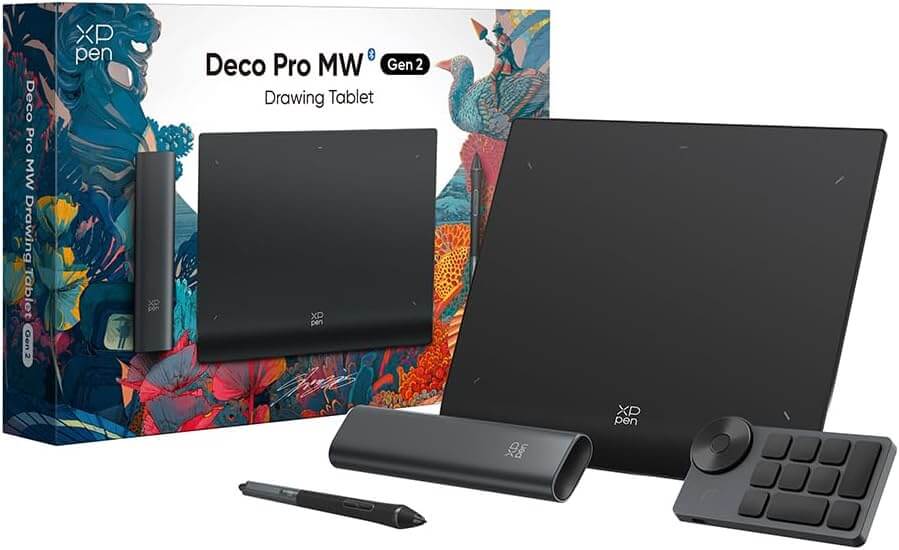 XPPen Deco Pro MW (Gen2)』レビュー！16384レベルの筆圧感度に対応