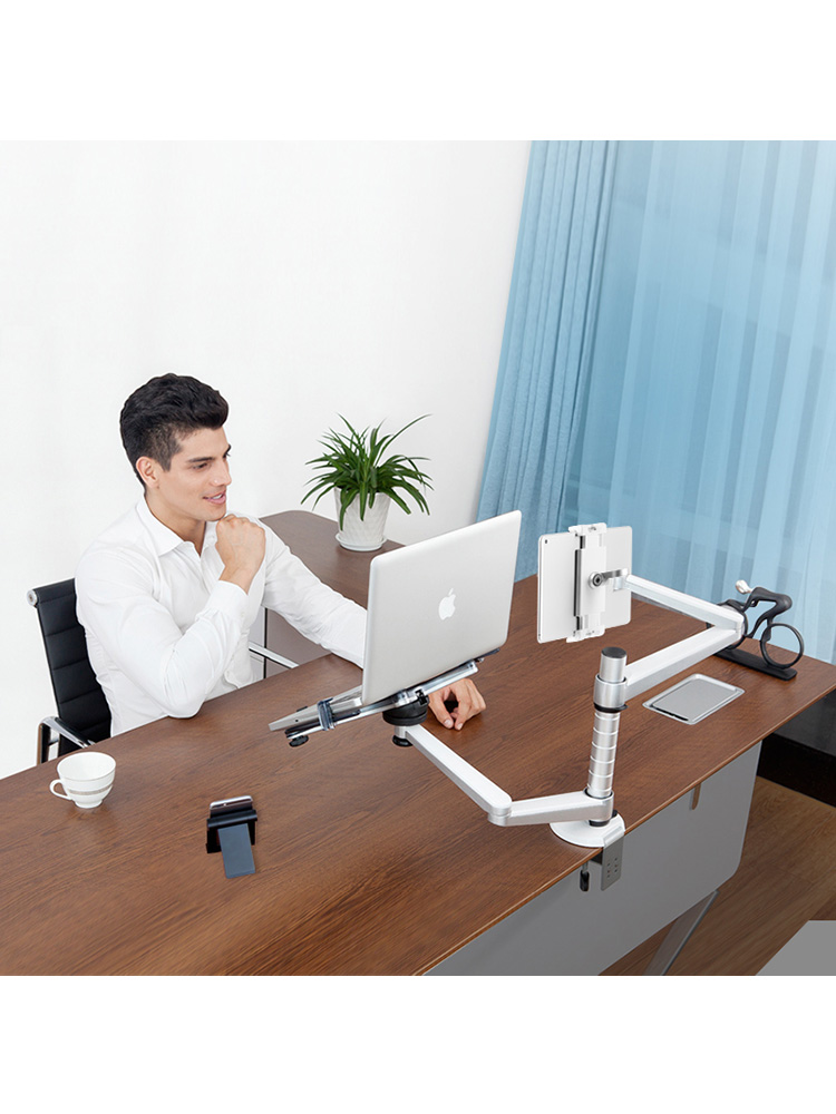 モニターアーム モニターアーム 二台同時設置マルチデバイス対応アーム