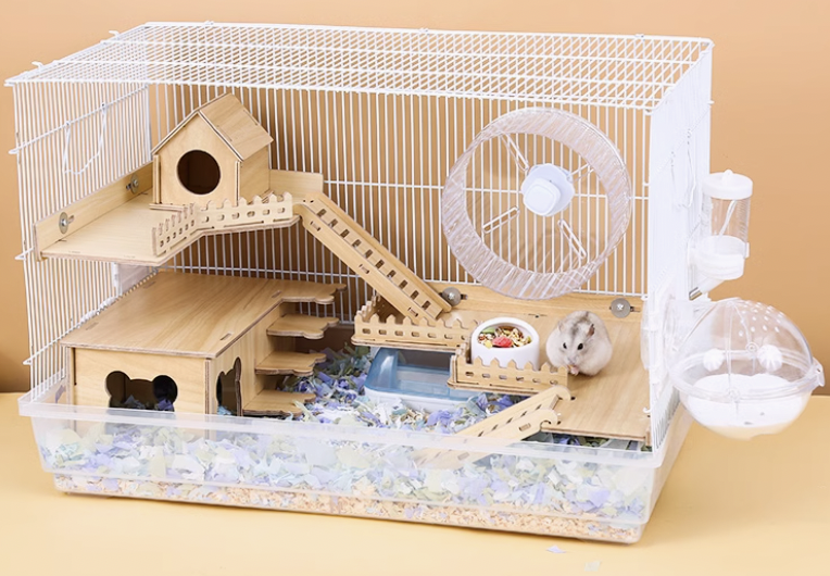 ハムスターケージ ハムスター快適ビューホーム 木製|ハムスターケージ