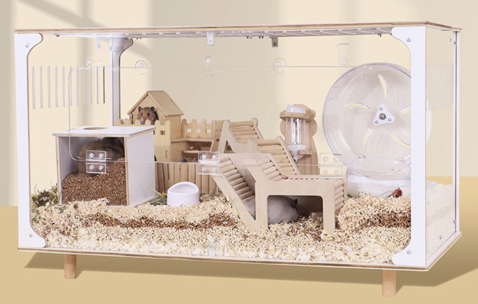 ☆まあか☆】新品 ハムスターケージ ゲージ ハウス 快適 飼育 扉 解放