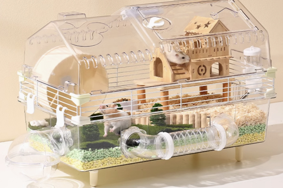 ハムスターケージ ハムスター快適ビューホーム 木製|ハムスターケージ