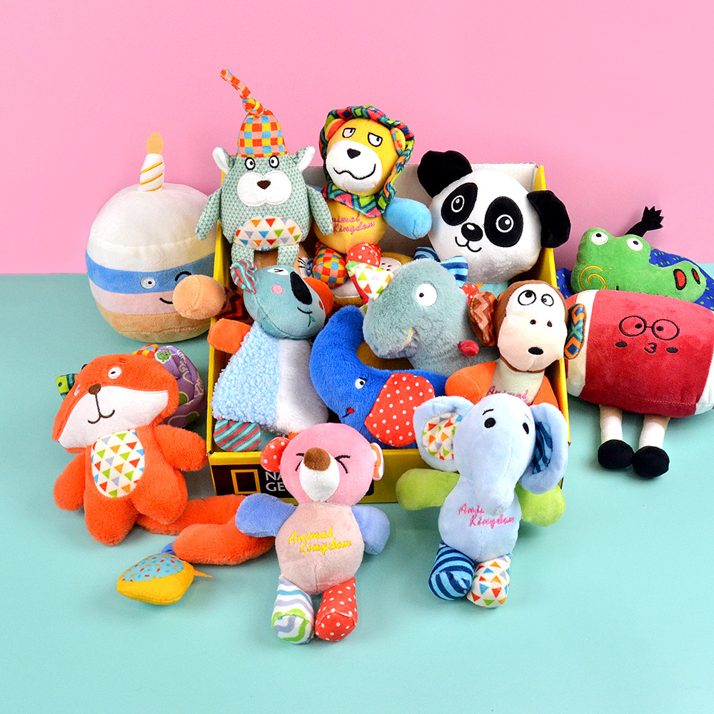 犬のおもちゃ 動物パッチワークぬいぐるみセット おもちゃ|犬の