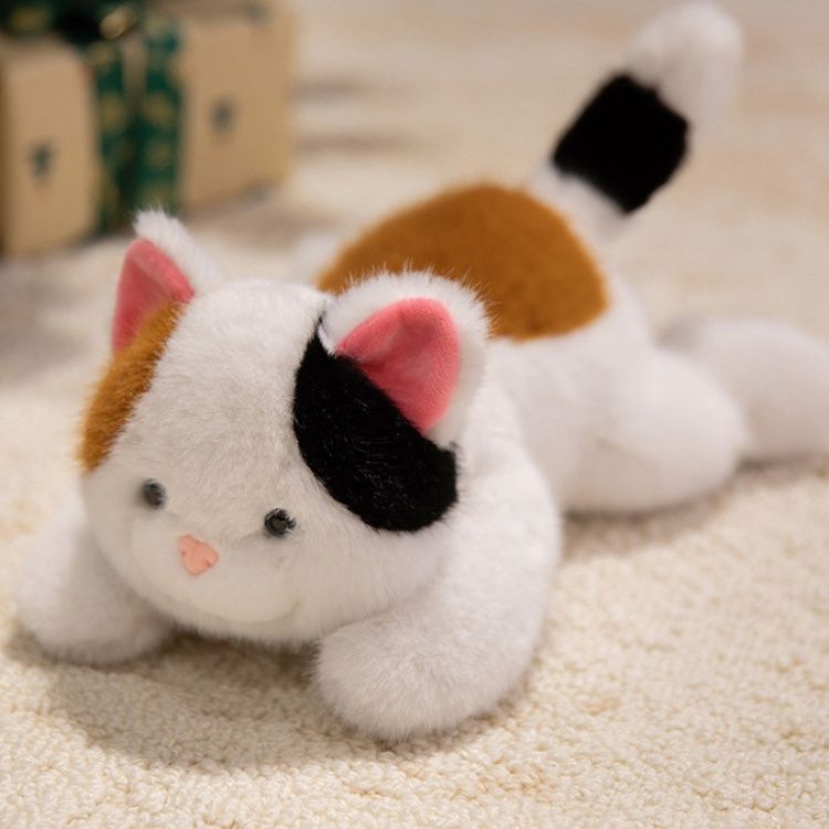 ころんと可愛い三毛猫のもちもちぬいぐるみ 三毛猫|猫ぬいぐるみ専門