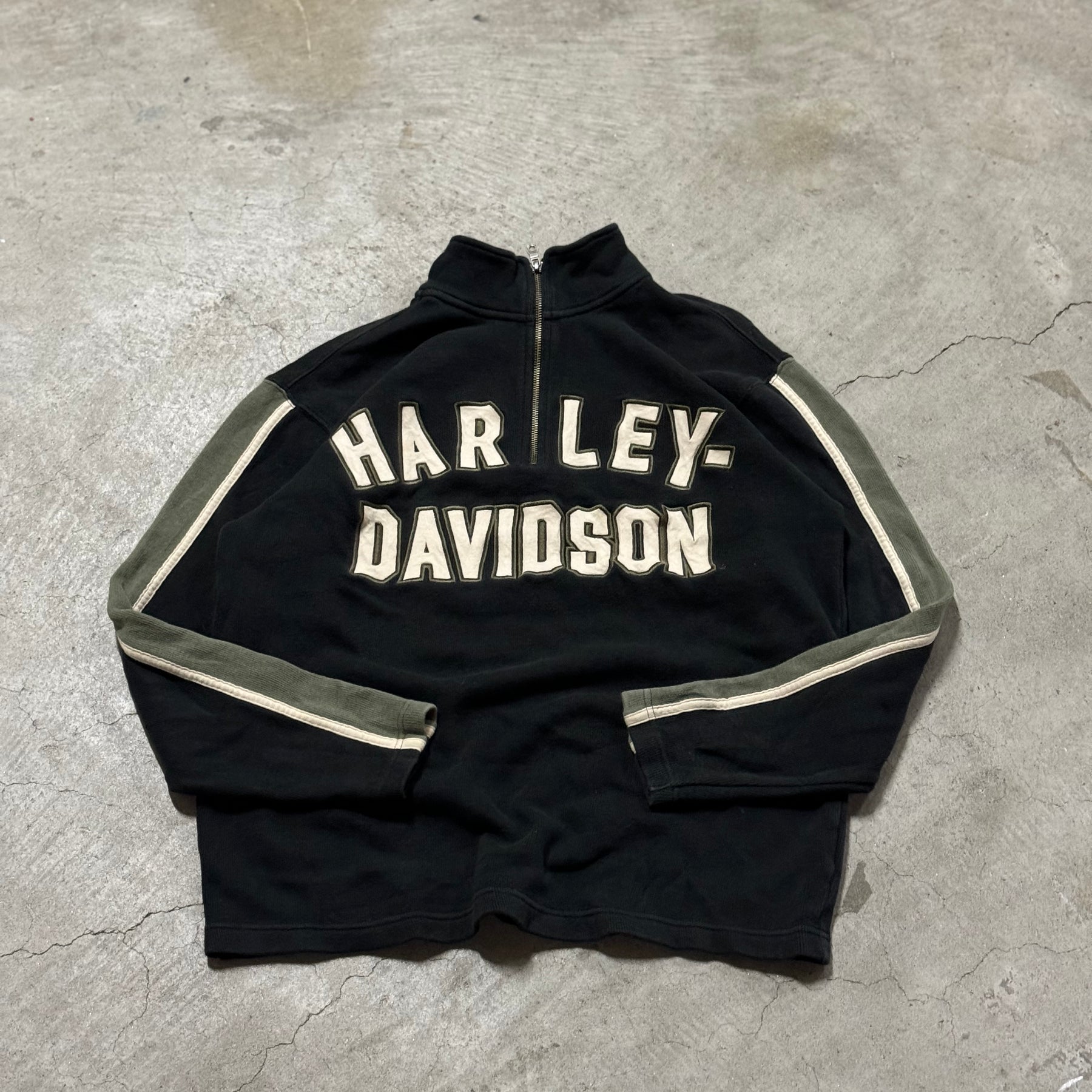古着 HARLEY DAVIDSON/ハーレーダビッドソン/ハーフジップコットン