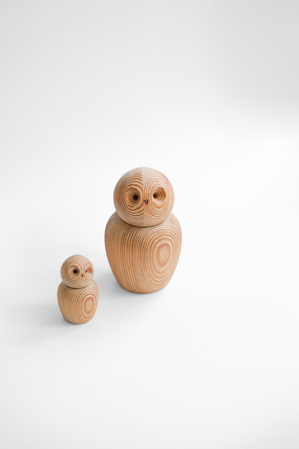 スウェーデンヴィンテージ フクロウのオブジェ パイン材 北欧