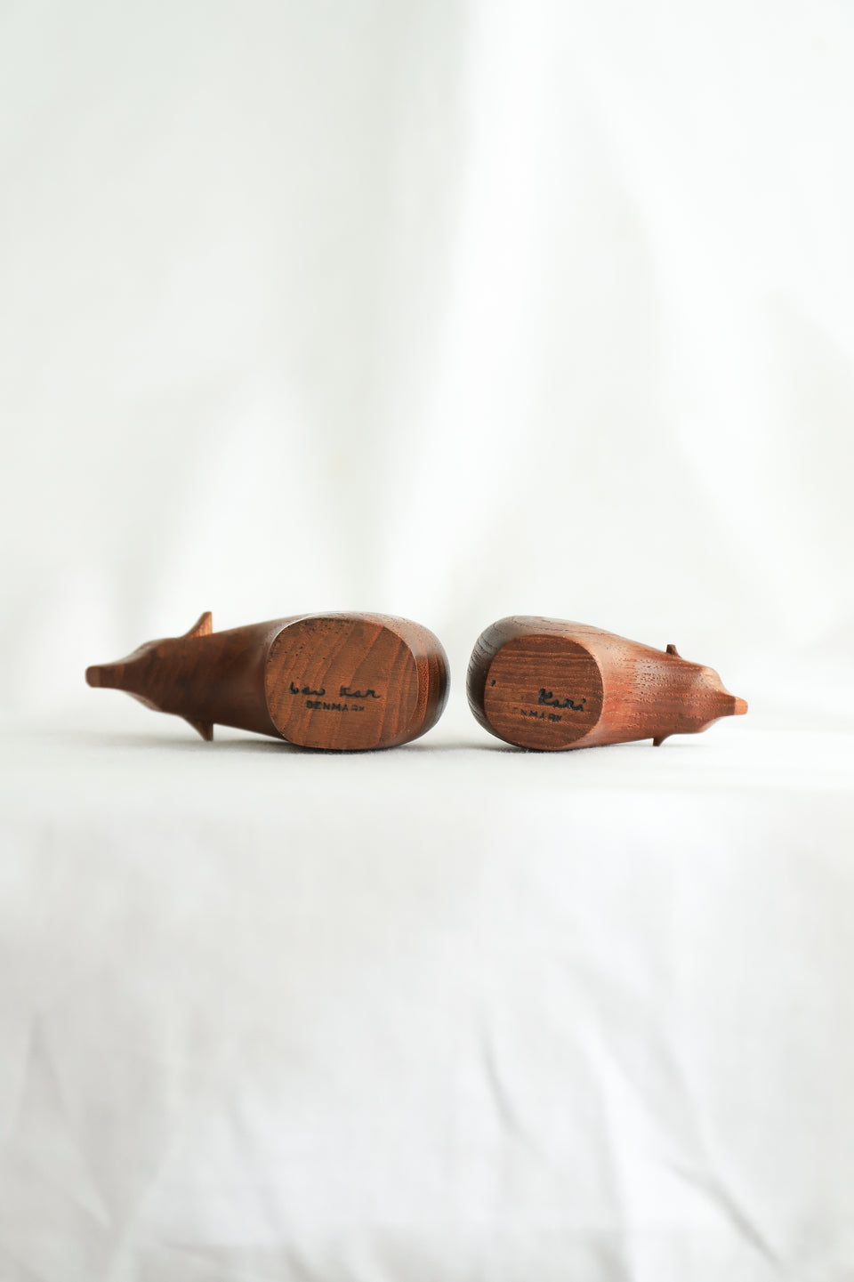 デンマークヴィンテージ クマの置物 チーク材 彫刻 北欧インテリア