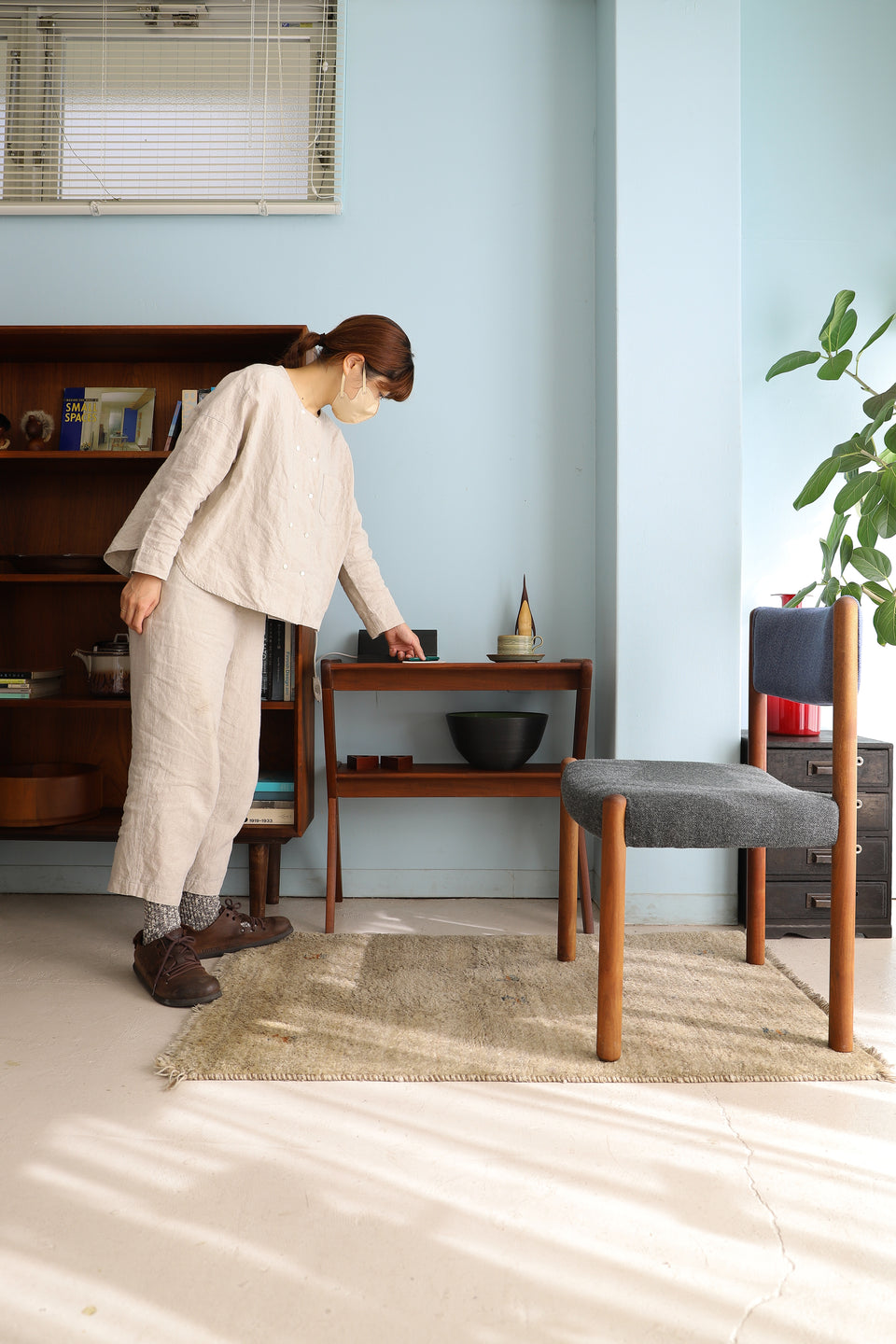 イギリスヴィンテージ サイドテーブル ミッドセンチュリーモダン/UK