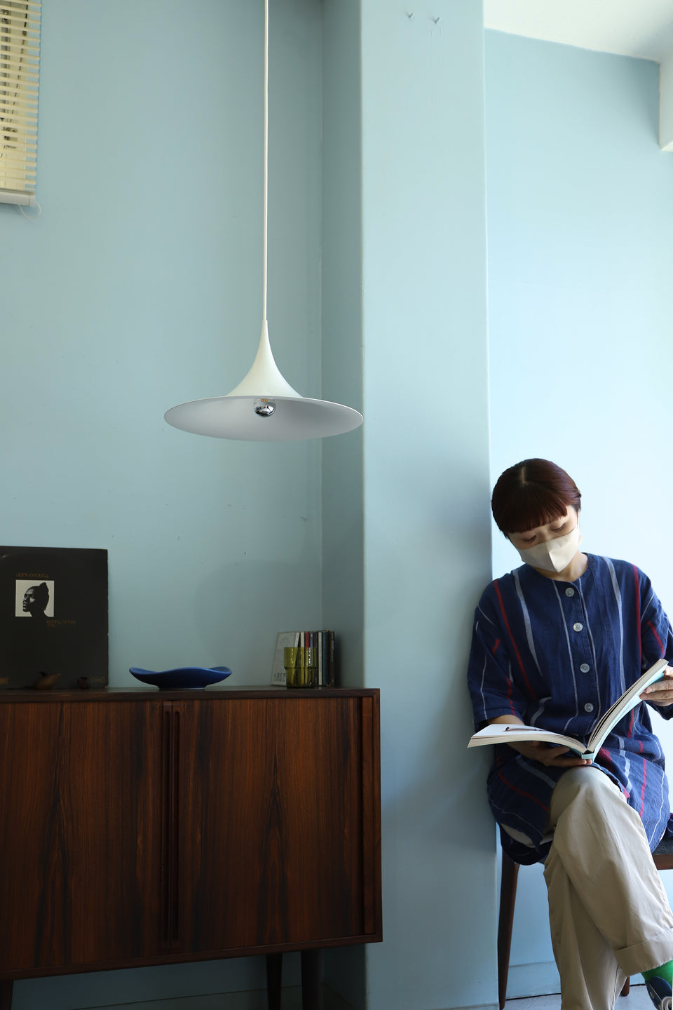 デンマークヴィンテージ セミ ペンダントライト 照明 北欧インテリア