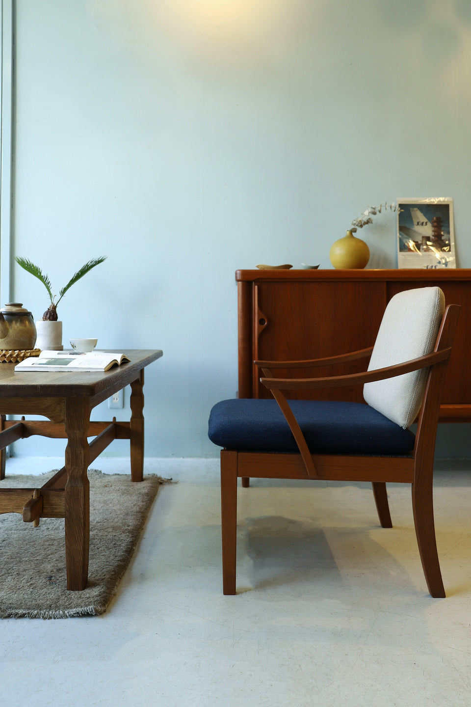 ジャパンヴィンテージ ラウンジチェア アームチェア チーク材 椅子