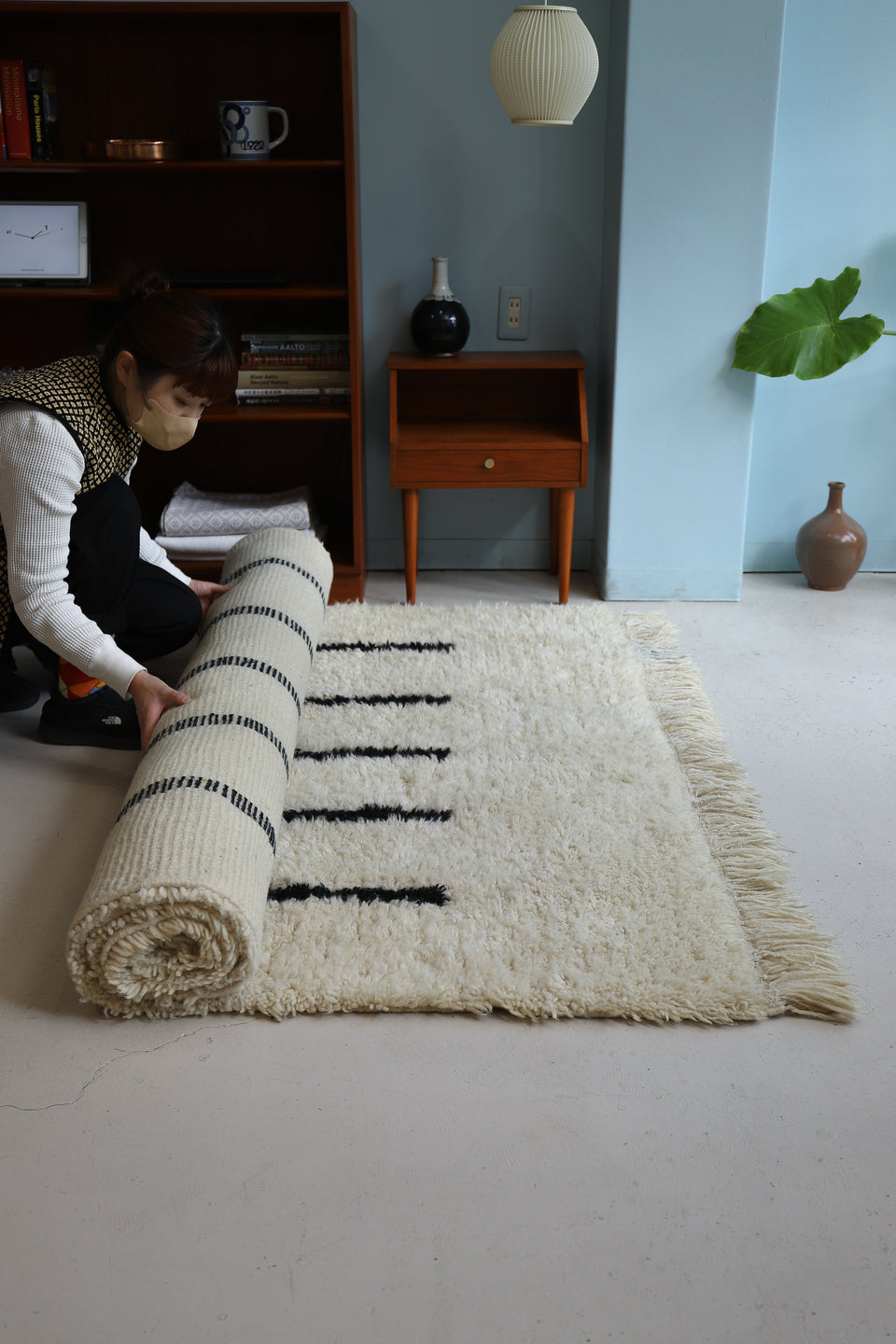 Vintage Rug】225cm ×153cm ベニワレン モロッコ ヴィンテージラグ