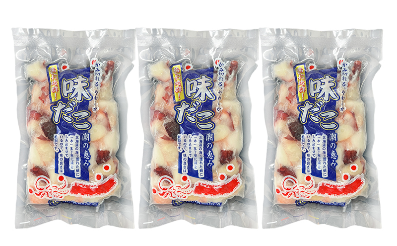 北海道枝幸産 味たこ3個セット （120g×3個）廣瀬商店 【 冷凍 おつまみ