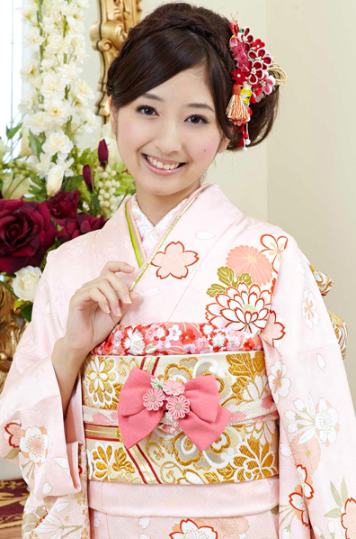 ☆ピンク地がふんわり可憐な桜の花柄振袖 | MK振袖スタイル | 振袖購入