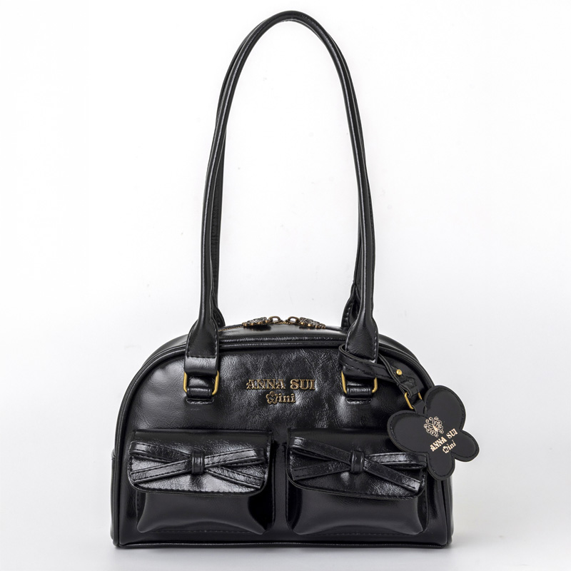 蝶モチーフのミラーチャームつき！／ ANNA SUI mini ロングハンドル