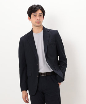 セットアップ対応】リネン ライク ポリエステル ジャケット（47-25JG09