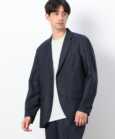 セットアップ対応】エンボス ストライププリント ジャケット（47