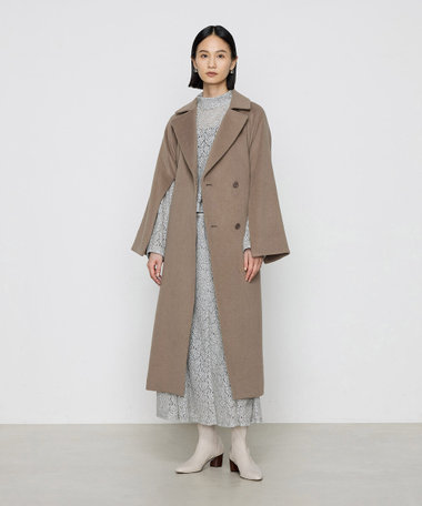 アンゴラウール コンバーチブルロングコート（01-15WI06-204）｜K.T