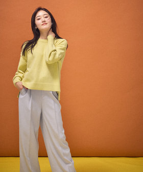 フラノ調ジャージー ワイドパンツ（12-52PI11-204）｜コムサイズム