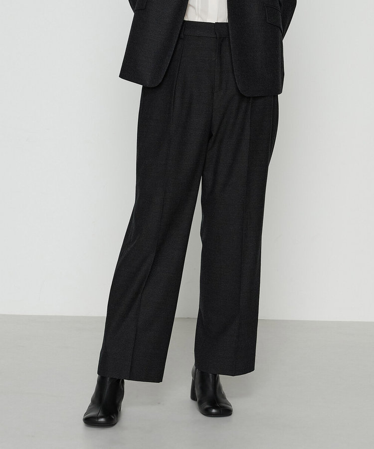セットアップ対応】トリアセウールフラノ ワイドパンツ（15-05PM09-205