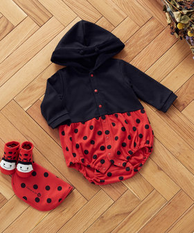 昆虫 長袖ロンパース(70・80cm)（23-44EA04-202）｜コムサイズム