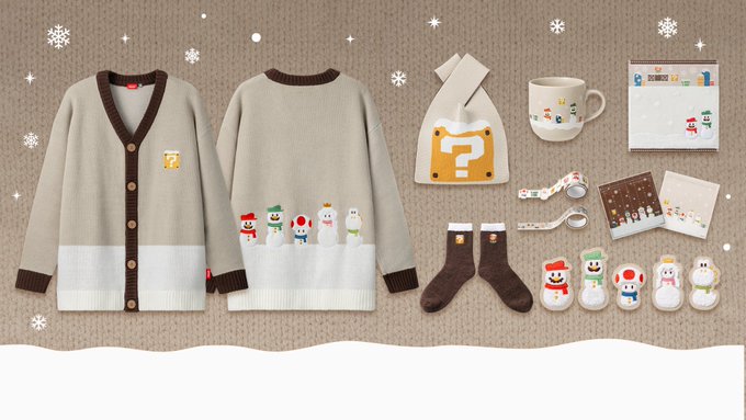 任天堂、「スーパーマリオ」新グッズを販売開始！ カーディガンや