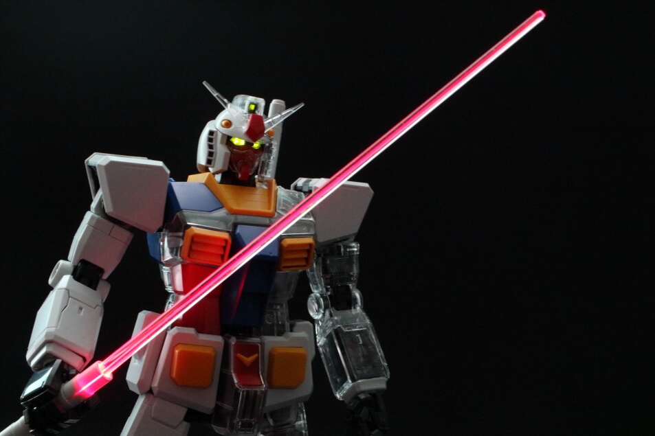 PGガンダムカスタムセット＃1レビュー｜クリアボディ＆光るビーム
